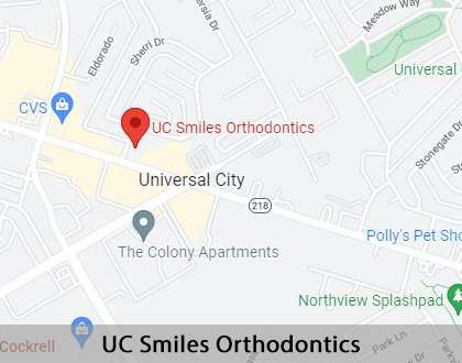 Map image for Find the Best Orthodontist in Universal City, TX
